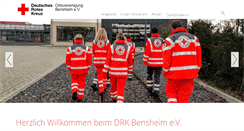 Desktop Screenshot of drk-bensheim.de